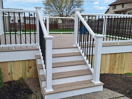 TimberTech PVC deck build Farmington NY - Handy Harding